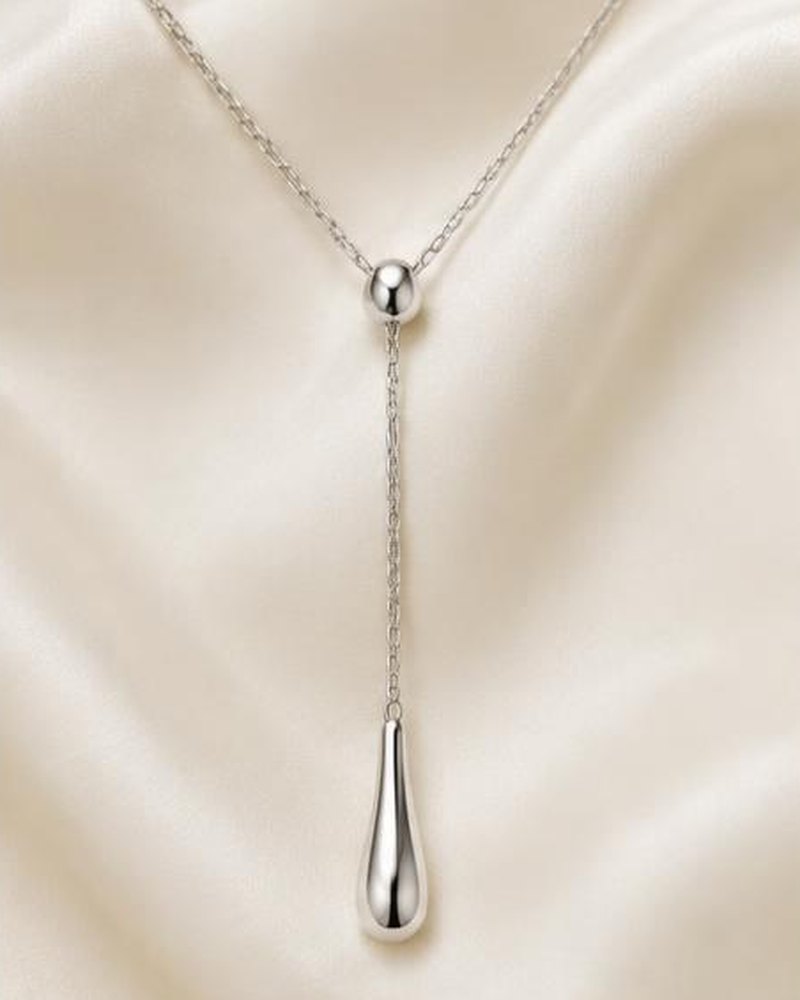 Silver Y Lariat