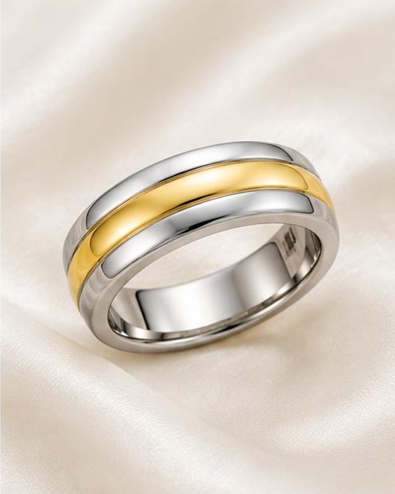 Two-Tone Stripe Ring